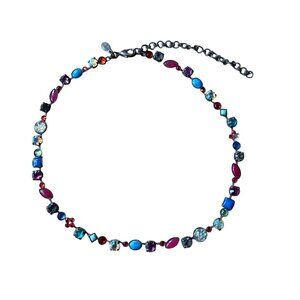 Sorrelli Southwest Brights Antique Gold Plated Classic Tee-Shirt Tennis Necklace